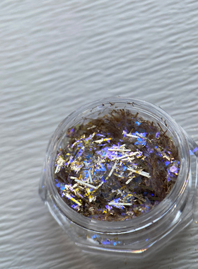 ARTPANDA美甲定制紫荆云锦亮片 调配