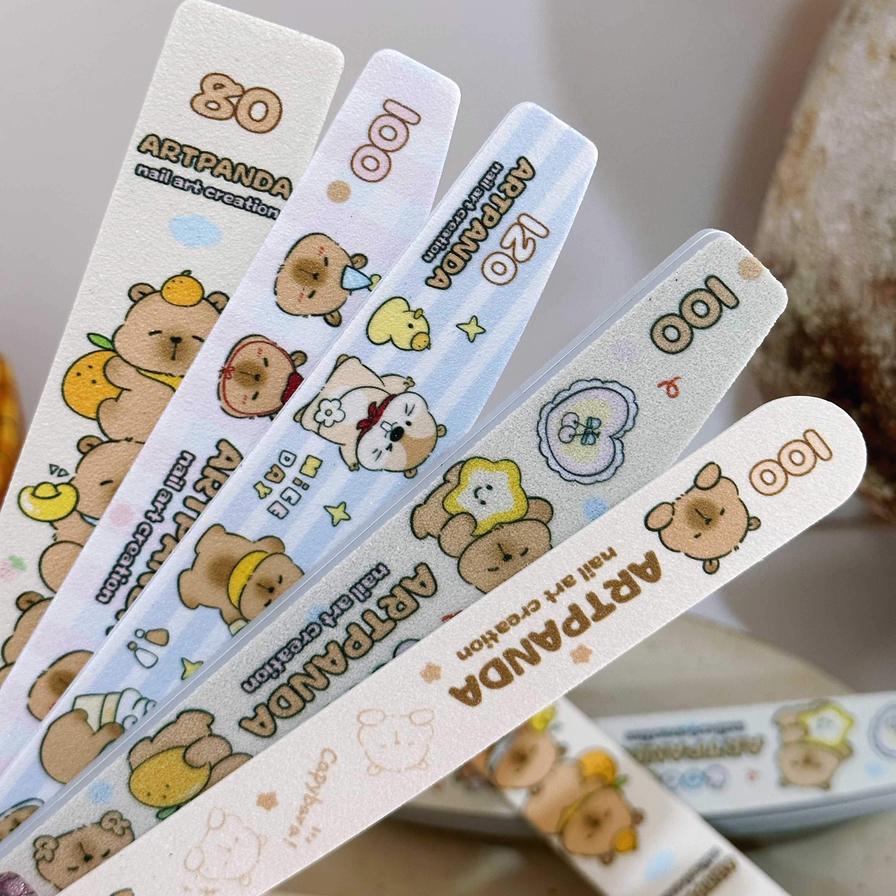 ARTPANDA美甲搓条斑马搓工具