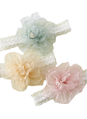 韩国婴儿花朵0-2岁发带护脑门