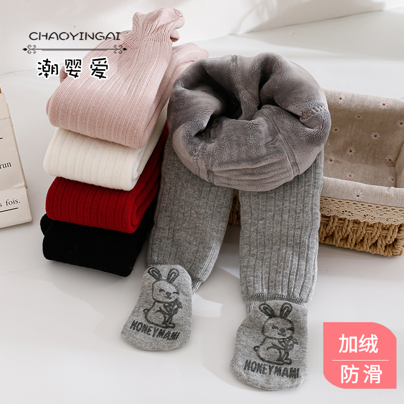 婴儿连裤袜加绒加厚秋冬大PP