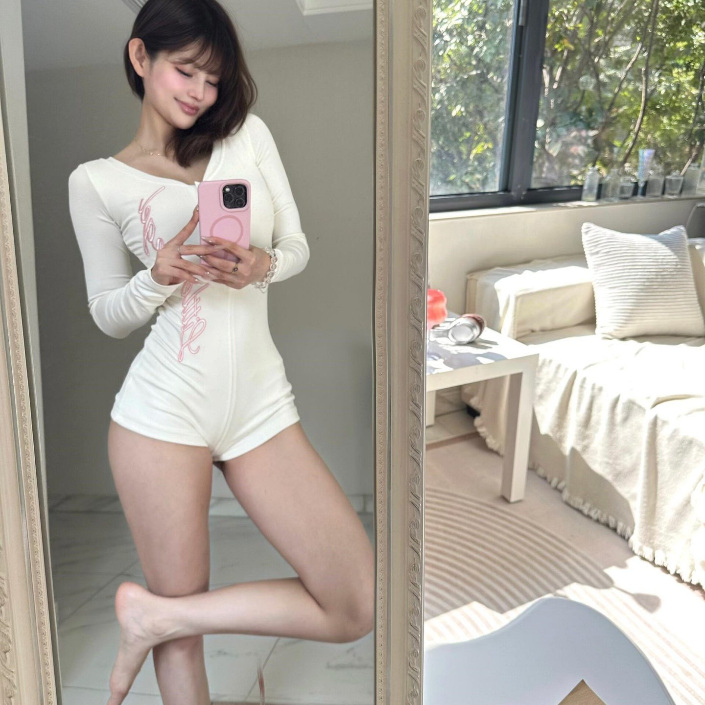 纯欲辣妹性感长袖连体裤女秋季修身内搭打底衫修身显瘦显瘦