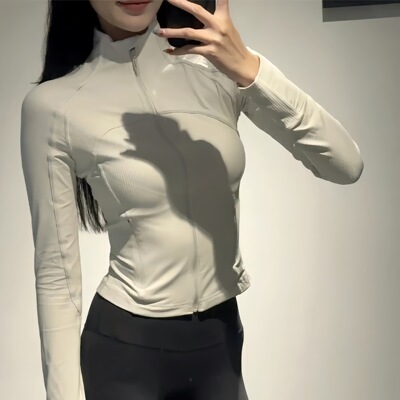 lulu平替define纯色立领瑜伽服