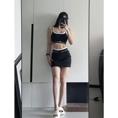 alo同款假两件撞色运动瑜伽套装