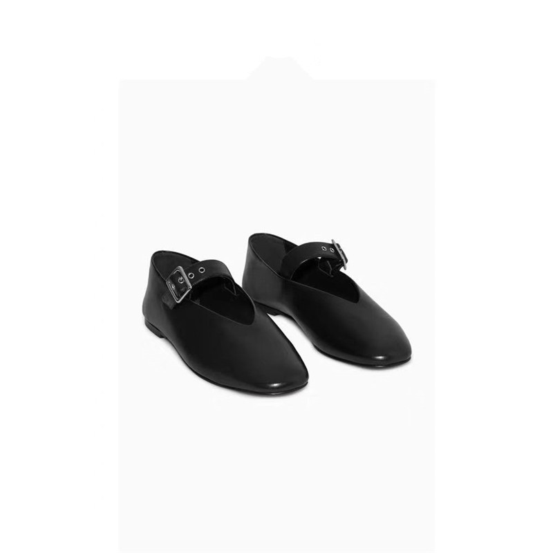 平底玛丽珍女鞋真皮春季新款