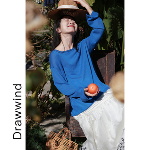 画风drawwind春夏新款 针织防晒罩衫 女宽松慵懒镂空透气空调衫 长袖