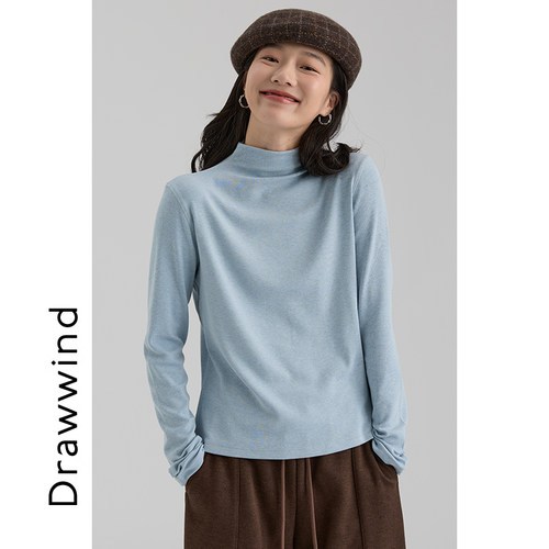 画风drawwind半高领长袖打底衫