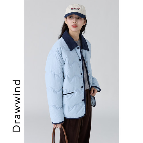 画风drawwind短款羽绒服女