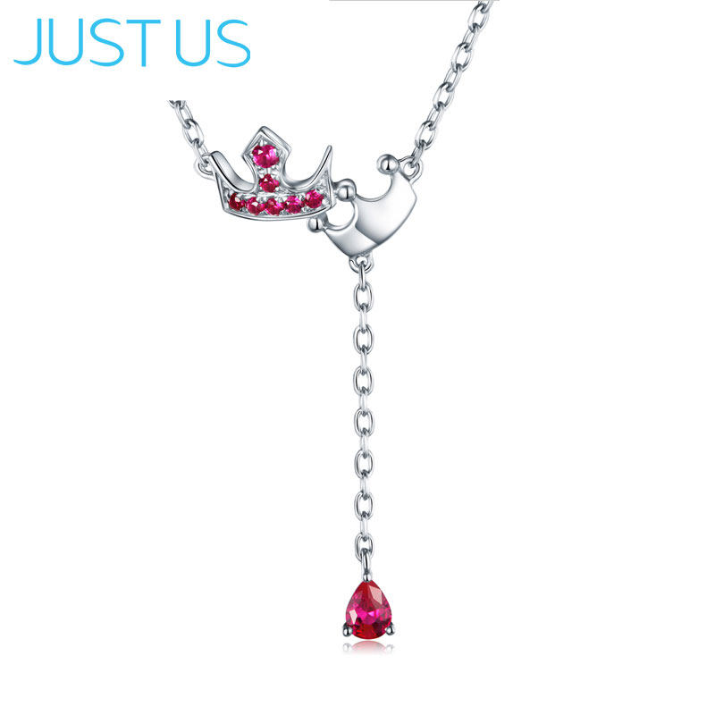 JUSTUS 皇冠项链女锁骨链日韩版小众设计轻奢气质个性情侣礼物