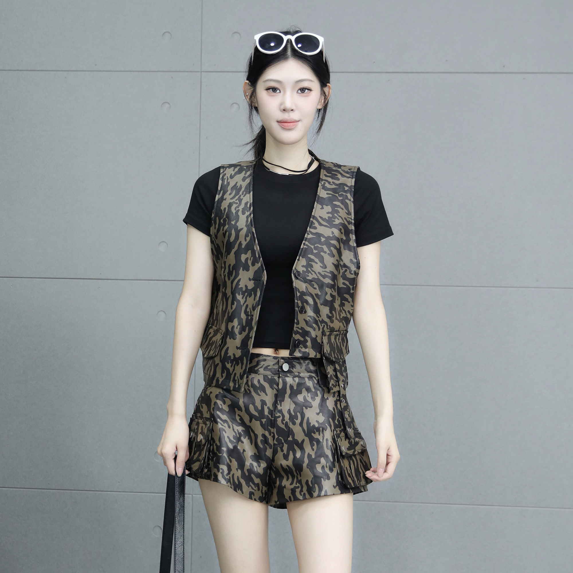 迷彩马甲女短款2025年秋季新款
