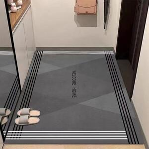 简约硅藻泥进门地垫入户门垫大门口玄关地毯吸水防滑垫子可裁剪