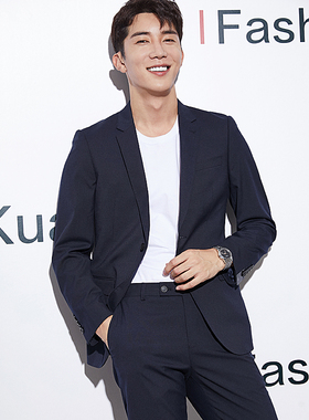 匡册韩版西装套装男职业商务修身职场西服正装会议新郎结婚礼服