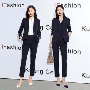 正装 职业套装 冬销售经理通勤职场职业装 2025新款 西服工作服 女西装