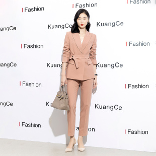 气质女神范总裁高端西服正装 西装 秋时尚 女职业2025新款 工作服 套装
