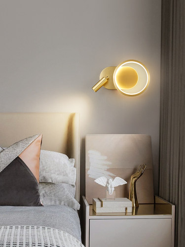 全铜床头壁灯北欧现代壁灯哈达曼