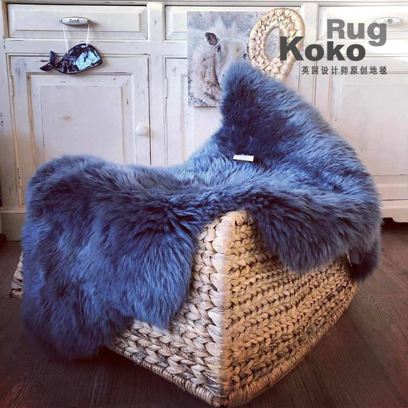 新西兰加厚羊皮毯子 冬季羊毛长毛动物整张皮毛 椅子垫飘窗垫子