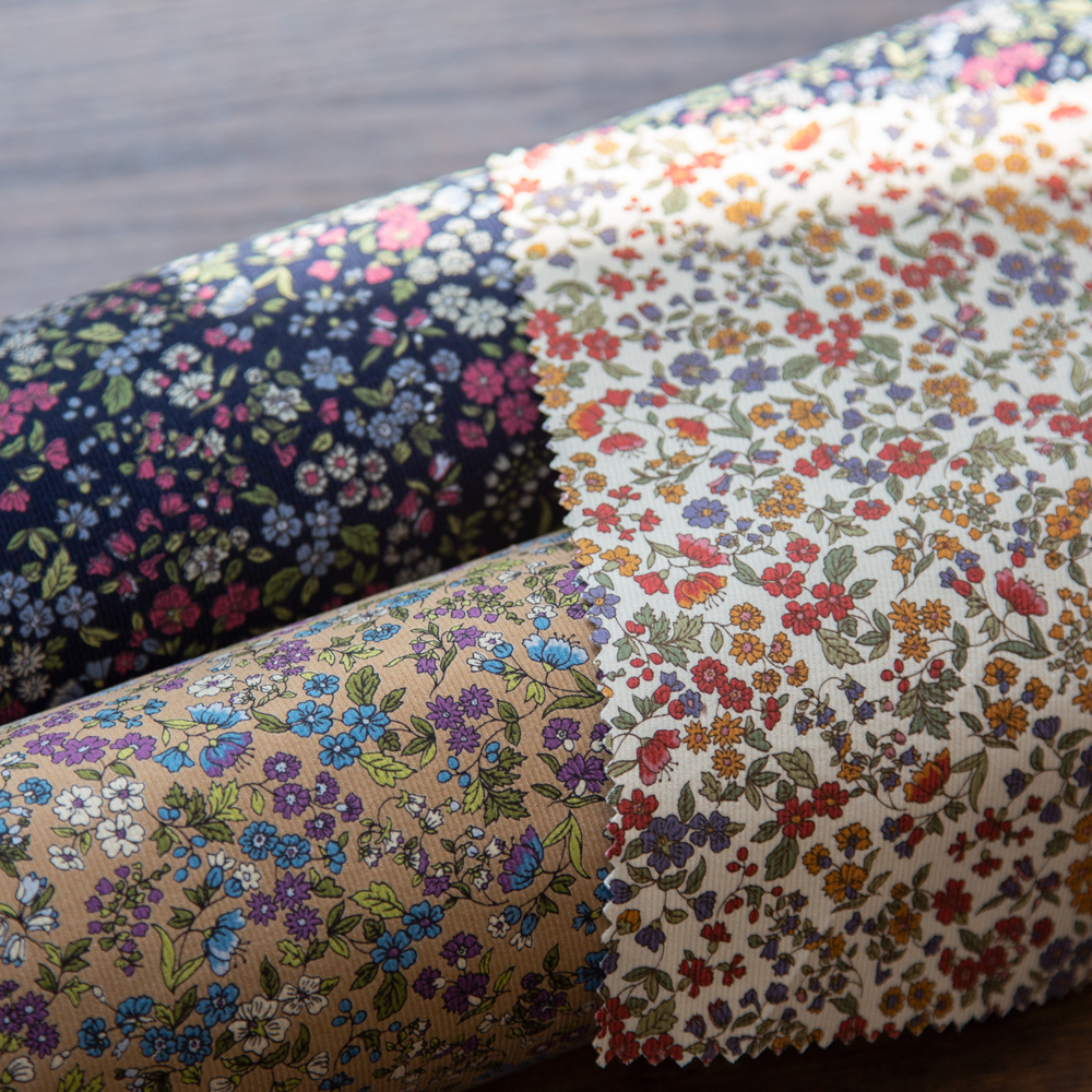 HOKKOH纯棉灯芯绒面料梅花