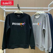 男装 正品 Baleno班尼路秋冬季 纯棉简约圆领套头潮流印花休闲薄卫衣