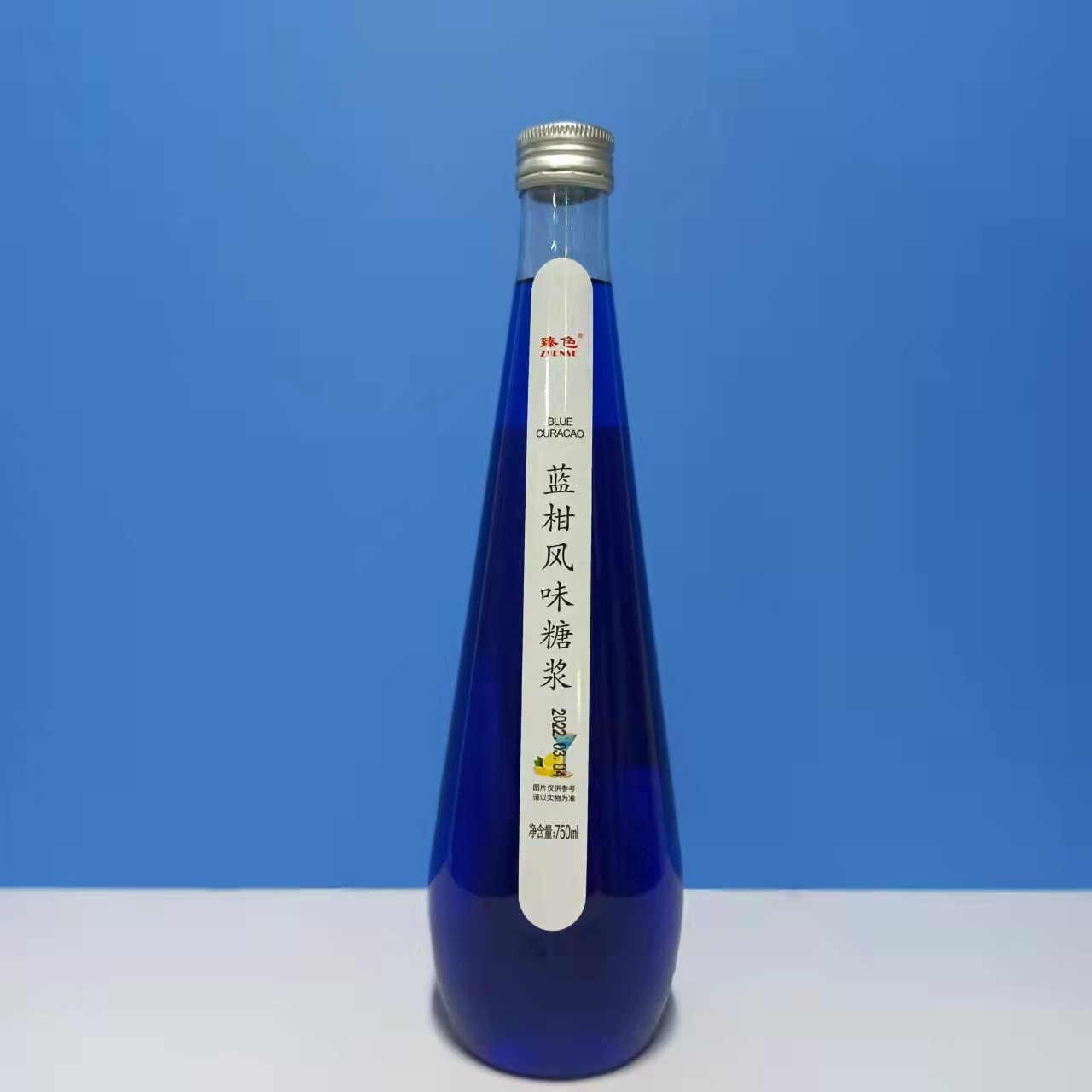 臻色蓝柑糖浆莫吉多香草茉莉玫瑰大拇指750ml奶茶店调酒专用原料