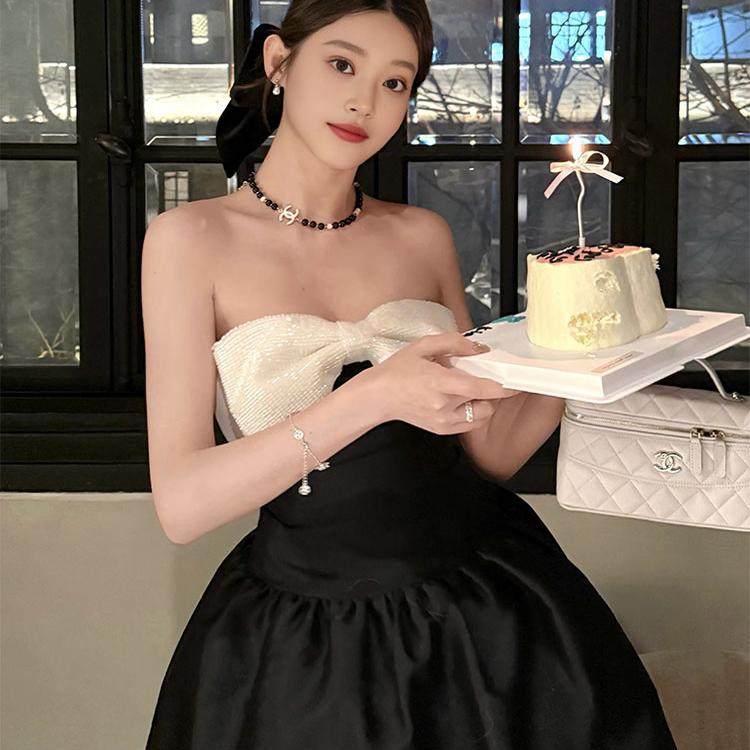 成人礼生日订婚礼服裙毕