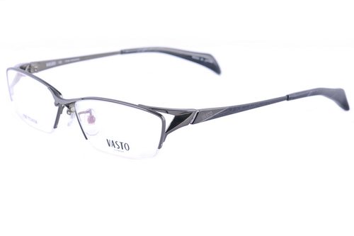 华斯度意大利男士纯钛半框眼镜架