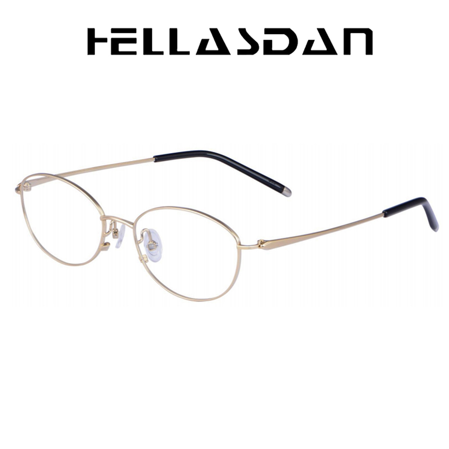 Hellasdan华尔诗丹眼镜架H1015纯钛女款全框时尚简约超轻近视镜框