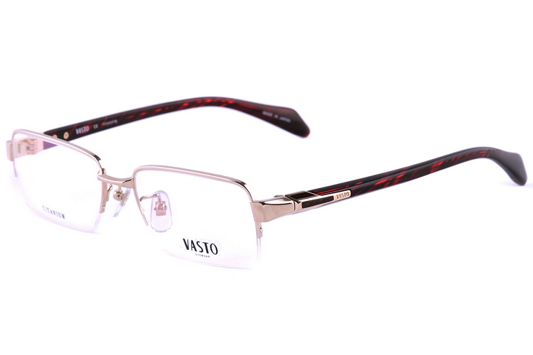 华斯度意大利男士纯钛半框眼镜架