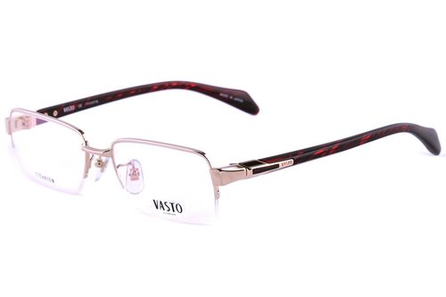 华斯度意大利男士纯钛半框眼镜架