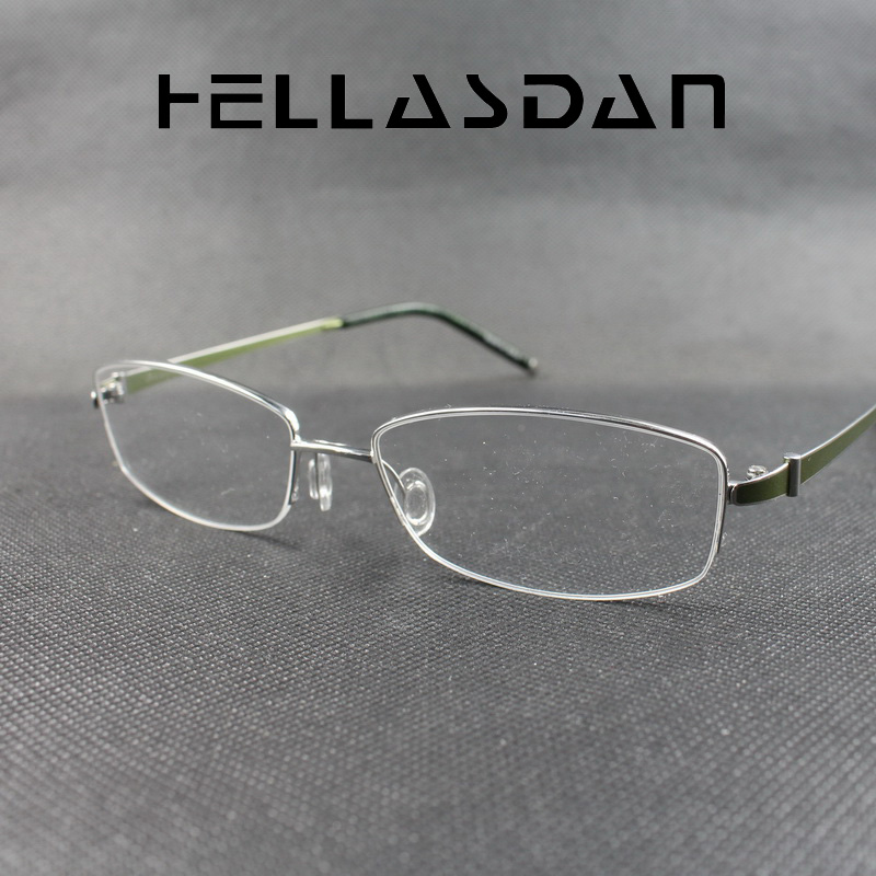 德国男女款纯钛半框近视眼镜架