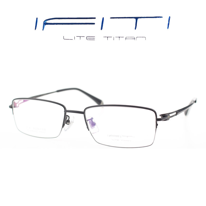 ifiti 意形钛眼镜架F2145B4100男女超轻半框记忆钛可配镜近视镜框
