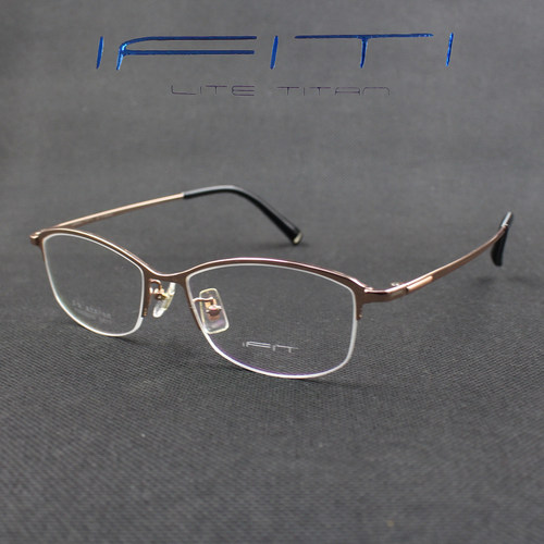 半框记忆钛文艺超轻近视眼镜架