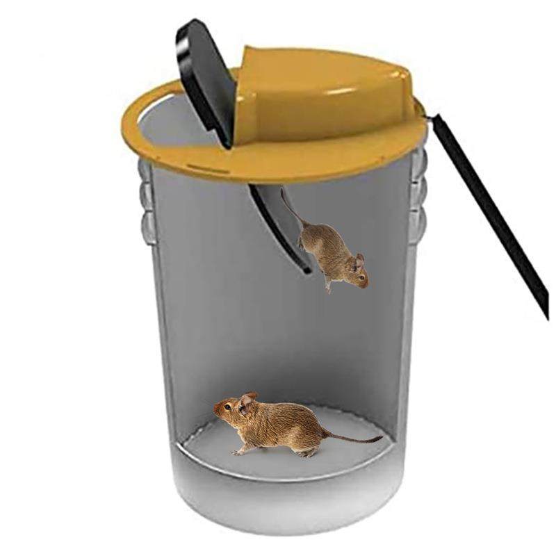 款翻盖捕桶自动重新置捕鼠器老鼠鼠陷靓娅情阱桶抓老鼠专用神器老