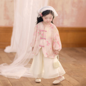 素日常改良款 书宛 汉服2026新款 套装 春夏新中式 童锣湾女童汉元