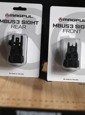 【跃虎模玩】满足版MAGPUL马盖普MBUS GenIII3代尼龙折叠机瞄套装