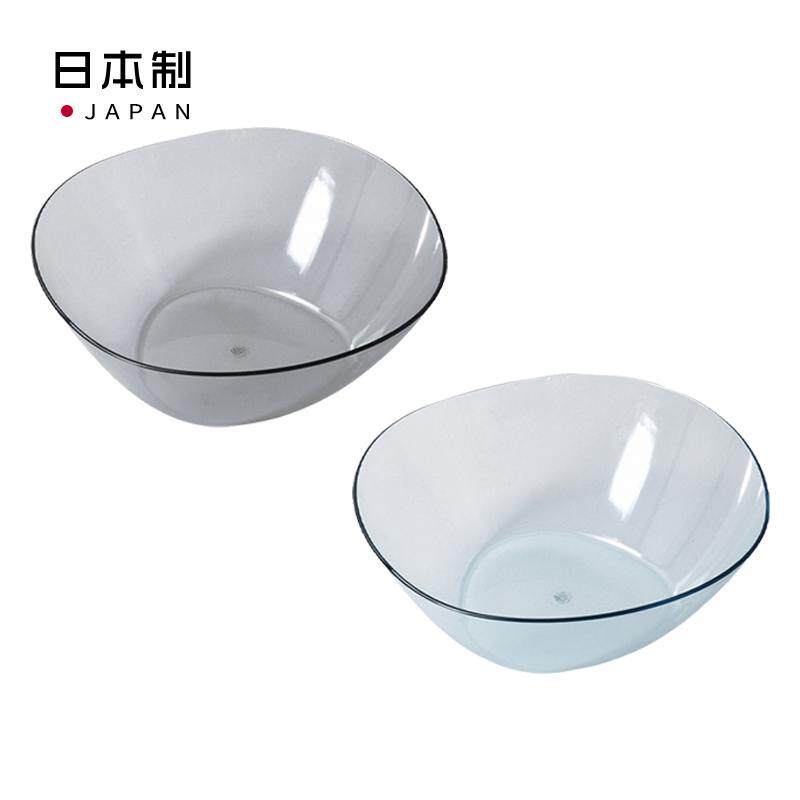 日本进口珍珠生活舀水瓢透明水勺脸盆高颜值洗菜盆塑料洗漱盆子