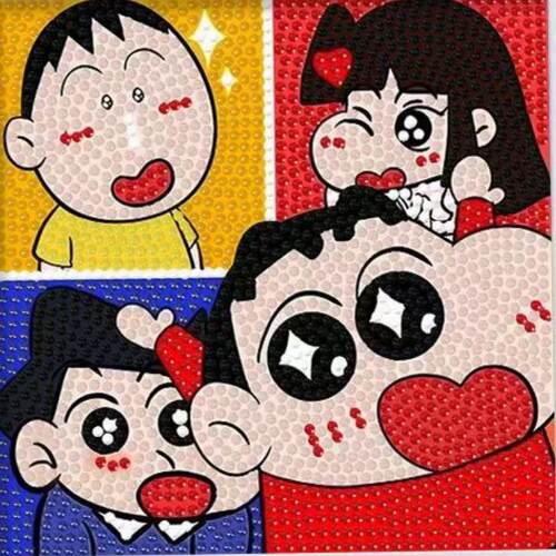 蜡笔小新钻石画2023年新款玩具