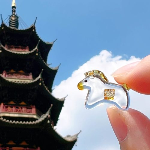 2026马年日本可爱金箔入纪念品生肖马财布守谷子纪念品文创御守