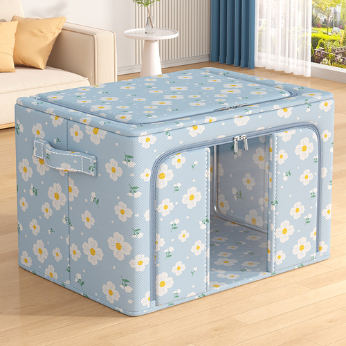 装羽绒服衣服收纳箱家用衣柜大容量衣物被子整理袋牛津折叠储物筐