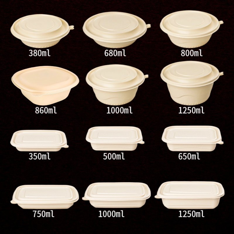 可降解餐盒一次性饭盒玉米淀粉碗环保外卖打包盒食品级带盖便当盒,餐饮具,一次性餐盒,淘宝优惠券,粉丝福利购,淘宝优惠卷