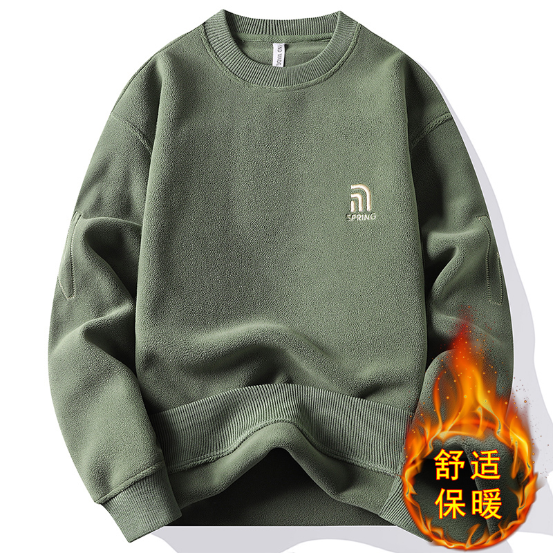 冬季加绒加厚卫衣