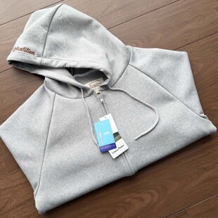 春季 高级质感 男士 宽松版 连帽卫衣潮 出口日单 拉链开衫 Air空气层