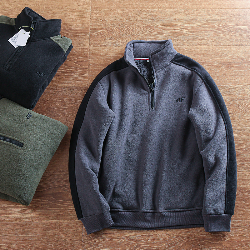 摇粒绒立领卫衣