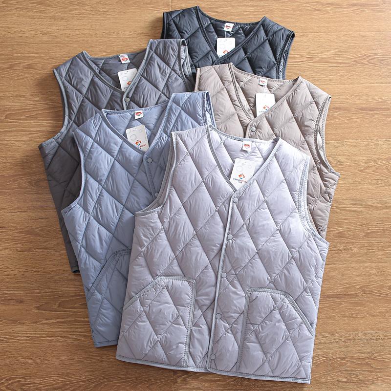 冬季中老年加厚男士内穿防寒马甲