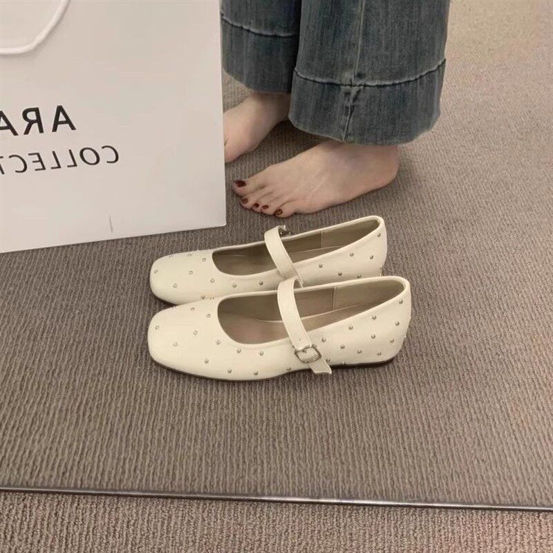 内增高红色玛丽珍单鞋女2026夏季新款法式芭蕾鞋晚晚风瓢鞋小皮鞋