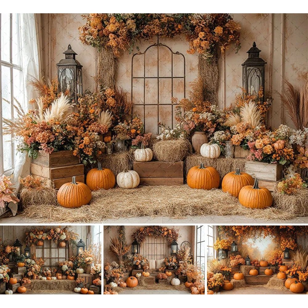 Mehofond Photography Background Fall Autumn Harvest Rustic B