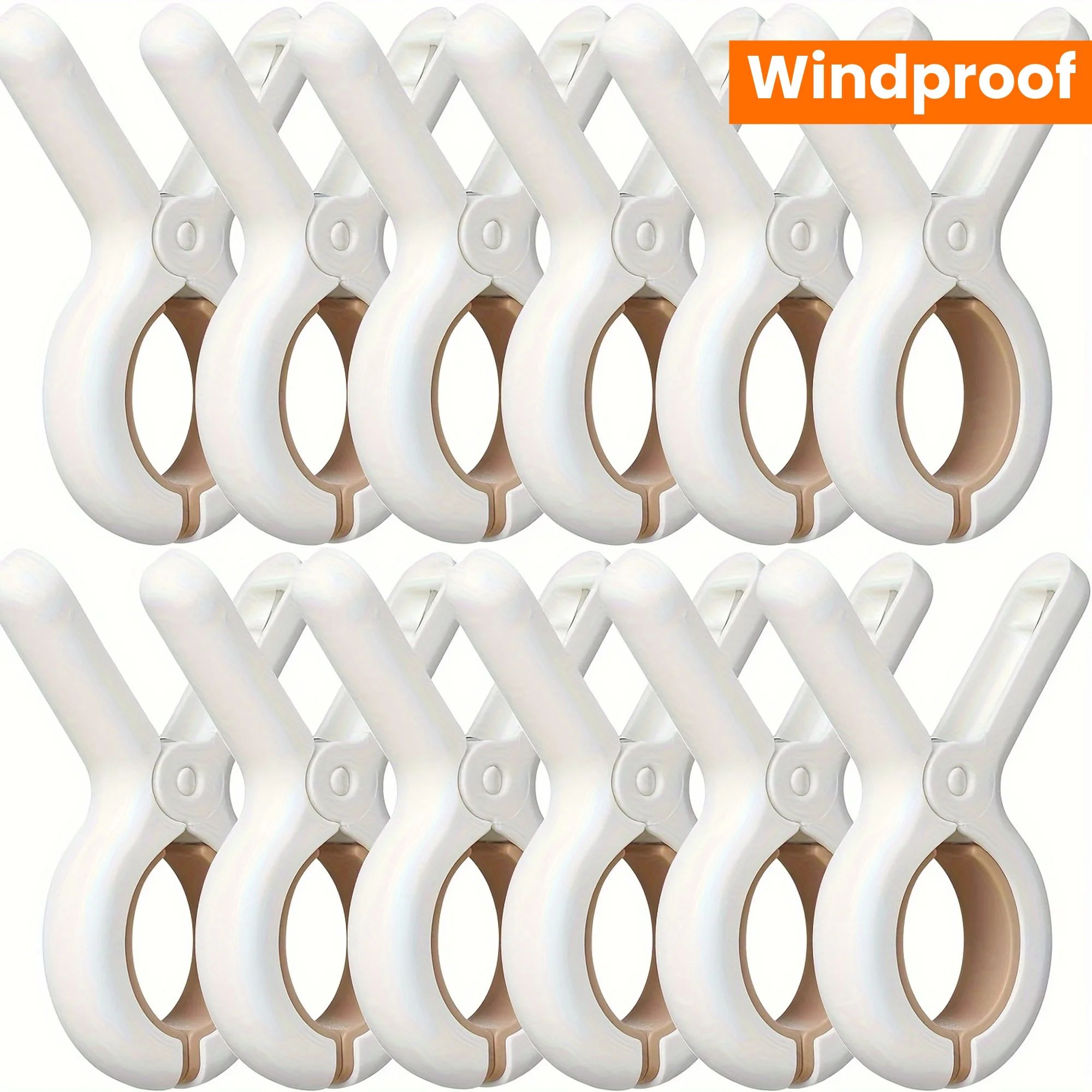 6/12pcs beach towel clips, heavy-duty plastic clothes clips,