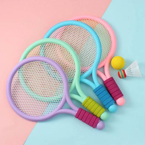 Kids Badminton Racket Set Lightweight Tennis Racquets with B