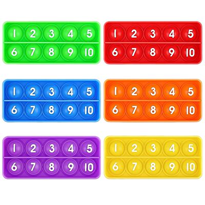 Ten Frames Math Pop Games Toy for Kids, Math Manipulatives f
