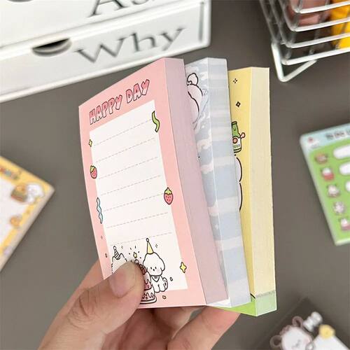 Colorful Cute Cartoon Dog Memo Sticky Note Paper Daily To Do