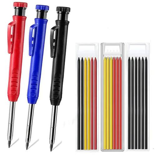 Solid Carpenter Pencil Built-in Pencil Sharpener Suitable fo