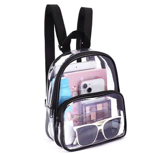 Transpare Bag Stadium Approved Shoulder Straps Clear Backpac